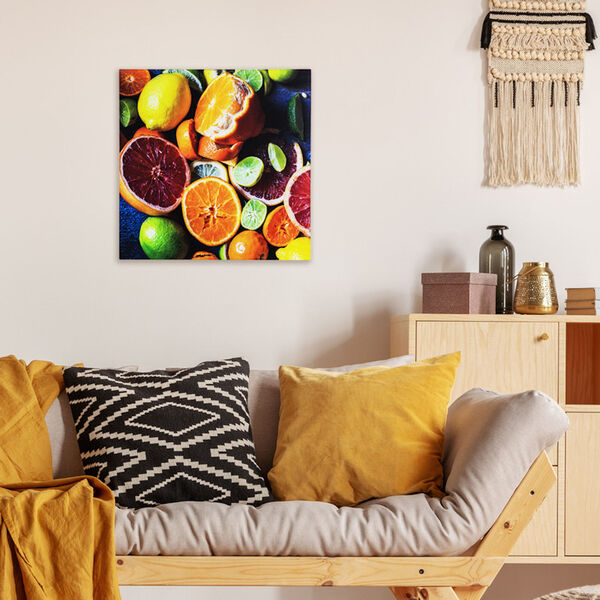 Citrus Feast Multicolor Photo by Veronica Olson Printed on Tempered Glass, image 1
