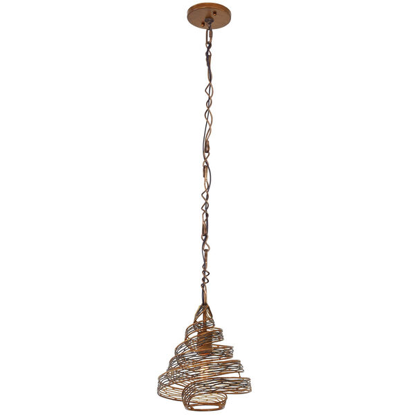 Flow Hammered Ore 12-Inch One Light Mini Pendant, image 2