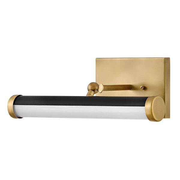 Regis Heritage Brass and Black Small Integrated LED Wall Sconce, image 2