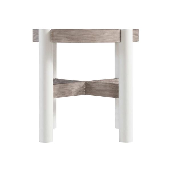 Trianon Natural and White Side Table, image 3