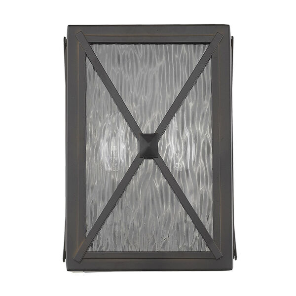 Brooklyn Oil Rubbed Bronze Two-Light Outdoor Wall Mount, image 3