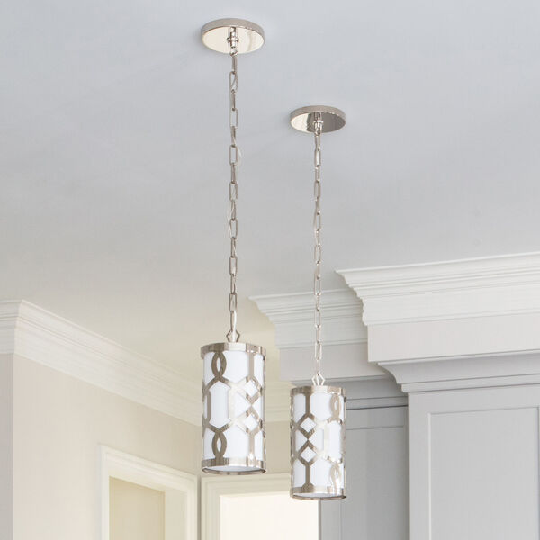 Jennings Polished Nickel 6-Inch Wide One-Light Mini Pendant by Libby Langdon, image 5
