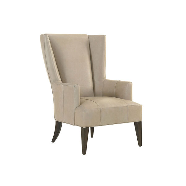 Macarthur Park Light Brown Brockton Leather Wing Chair, image 1
