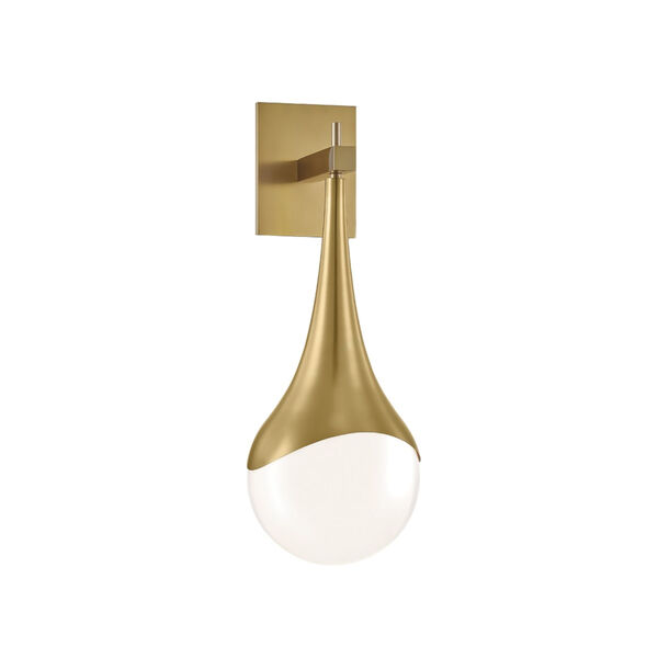 Ariana Aged Brass One-Light Wall Sconce, image 1