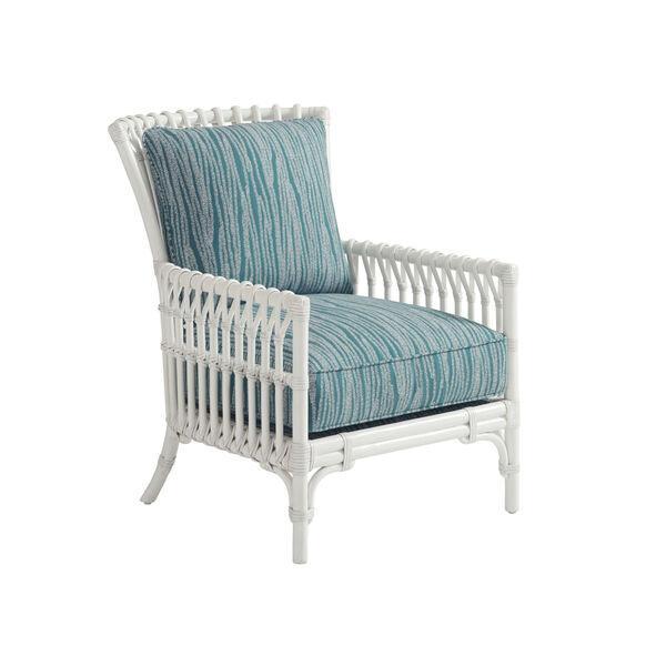 Ocean Breeze White and Blue Newcastle Chair, image 1