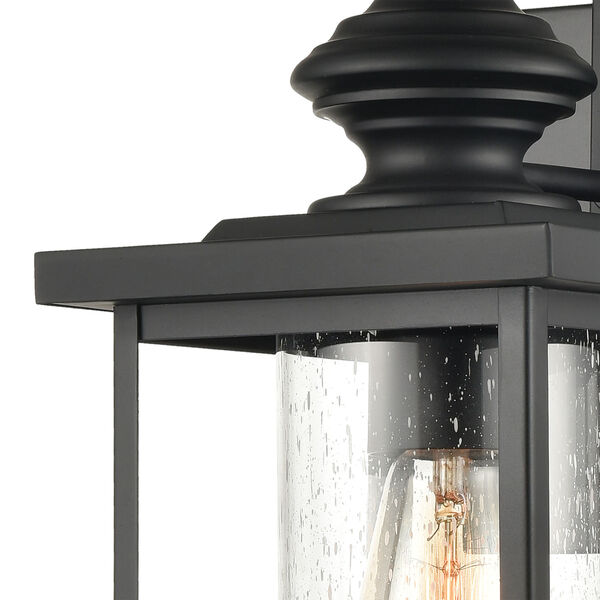 Minersville Matte Black Seven-Inch One-Light Outdoor Wall Sconce, image 4