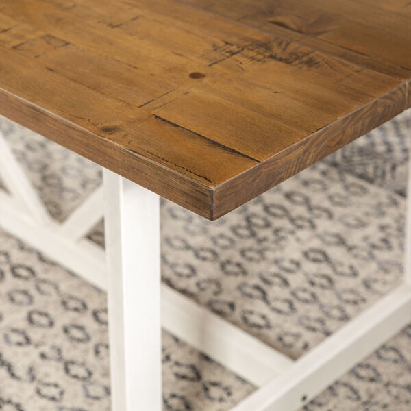 Brennan Barnwood and White Dining Table, image 4