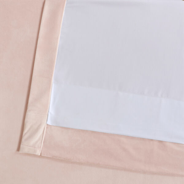 Pink 96 x 50 In. Plush Velvet Curtain Single Panel, image 11