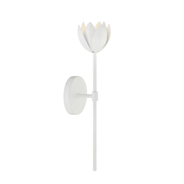 Lowry White LED Wall Sconce, image 1