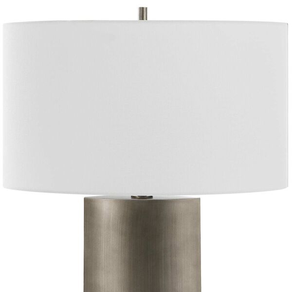 V-Groove Black One-Light Modern Table Lamp, image 4