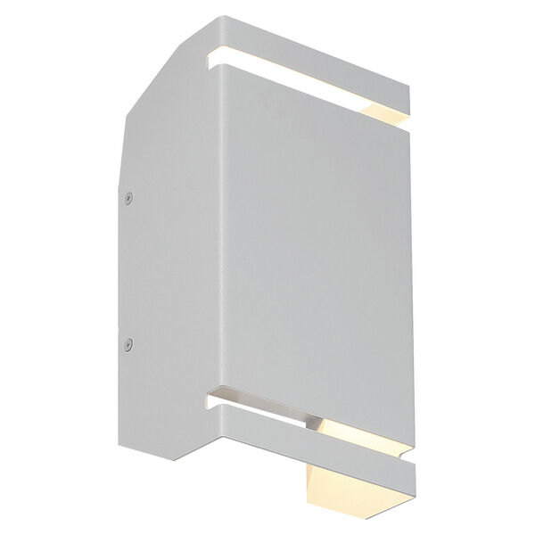 La Vida Silver Outdoor Two-Light Intergrated LED Wall Mount, image 4