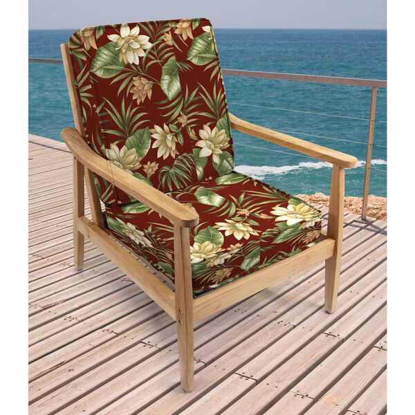Siesta Key Pompei Multicolour Two-Piece 22 x 45 Inches Boxed Edge Seat Cushion Set, image 3