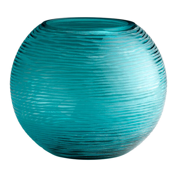 Aqua Large Round Libra Vase, image 1