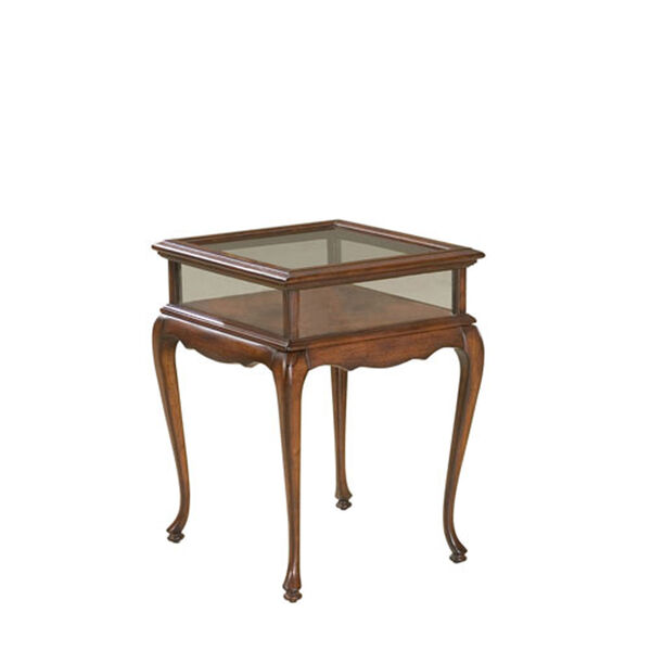Evelyn Cherry Curio Table, image 1