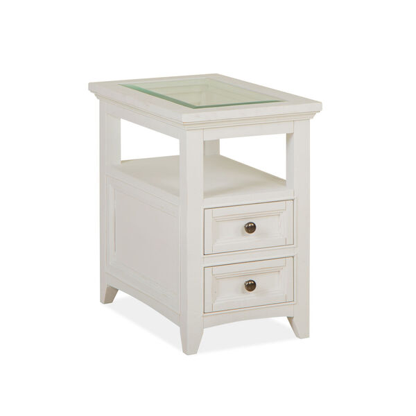 Heron Cove Chalk White Chairside End Table, image 2