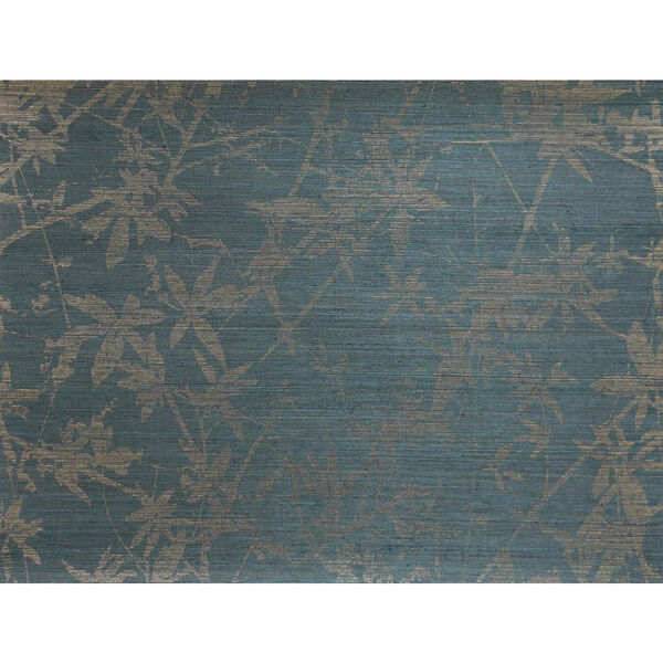 Candice Olson Natural Splendor Sylvan Gold and Teal Wallpaper - SAMPLE SWATCH ONLY, image 1