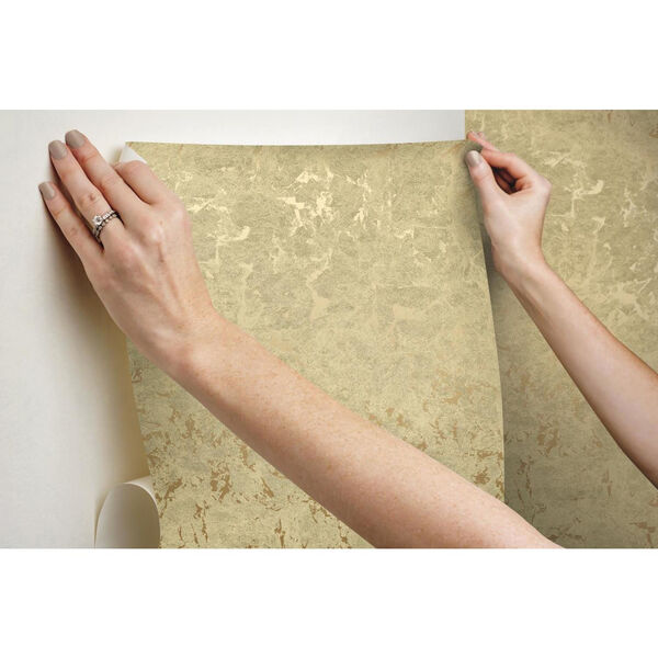 Gold Leaf Gold Peel And Stick Wallpaper, image 5