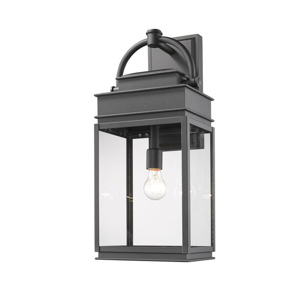 Fulton Black 24-Inch One-Light Outdoor Wall Light, image 1