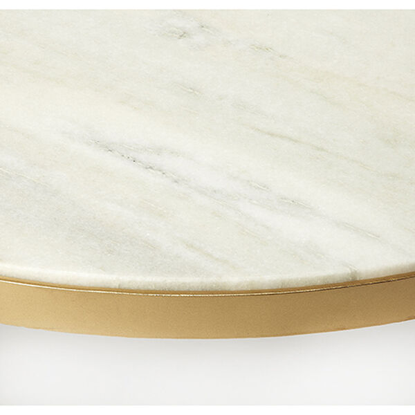 Monroe Marble and Gold Coffee Table, image 2