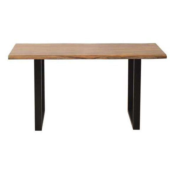 Brownstone III Nut Brown and Black Counter Height Dining Table, image 3