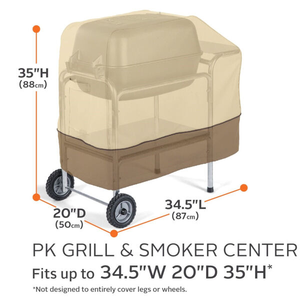 Ash Beige and Brown PK Grill and Smoker Center Cover, image 4