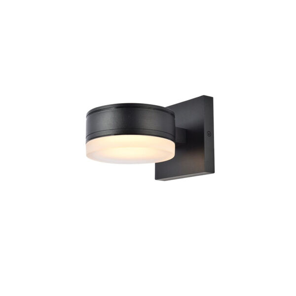 Raine Black Eight-Light LED Outdoor Wall Sconce, image 2