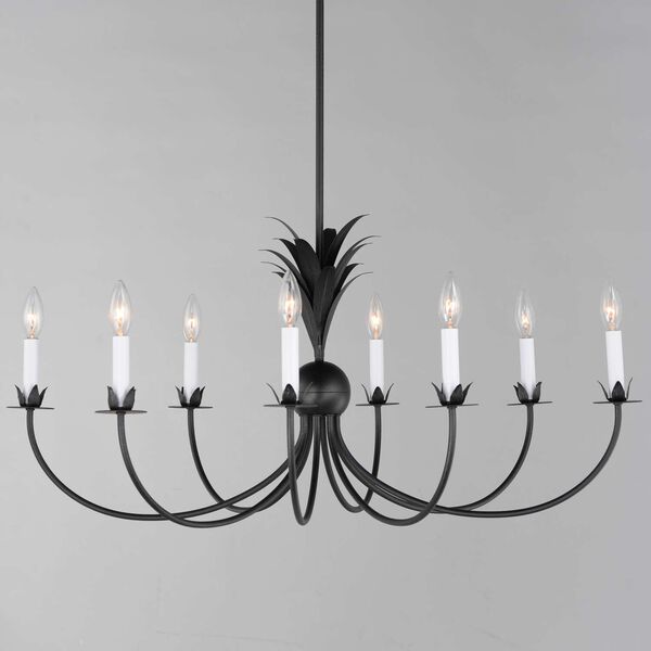 Paloma Anthracite Eight-Light Chandelier, image 3