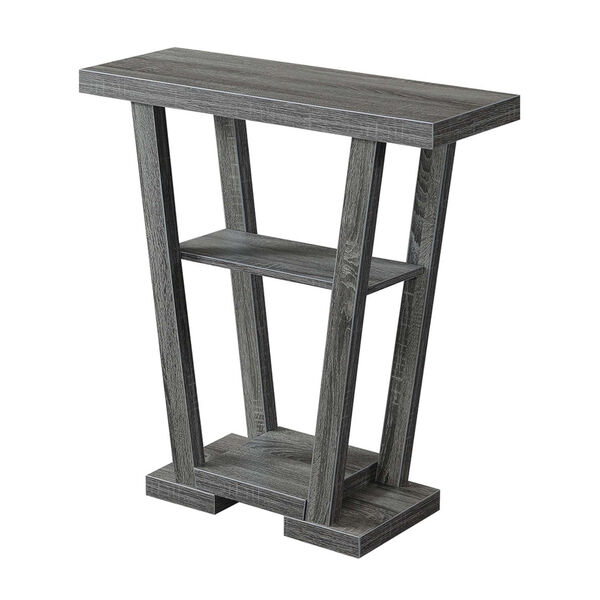 Newport Weathered Gray 12-Inch Console Table, image 4