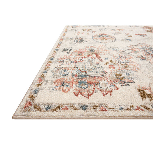 Saban Ivory, Blue and Spice 7 Ft. 10 In. x 10 Ft. Area Rug, image 3