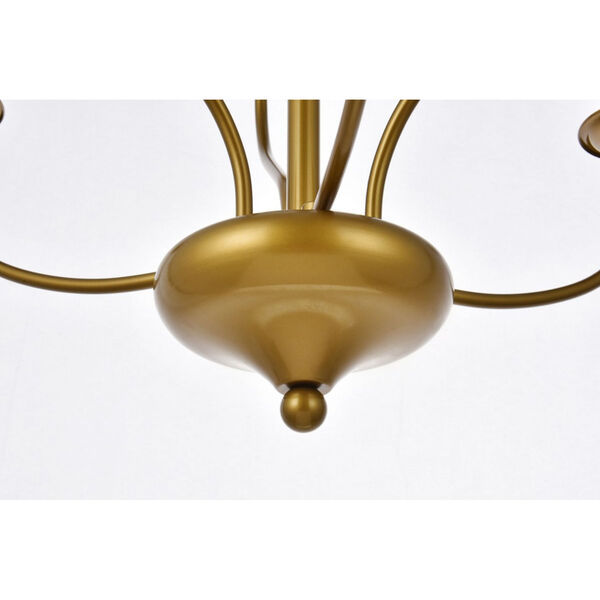 Westley Brass 25-Inch Six-Light Pendant, image 4