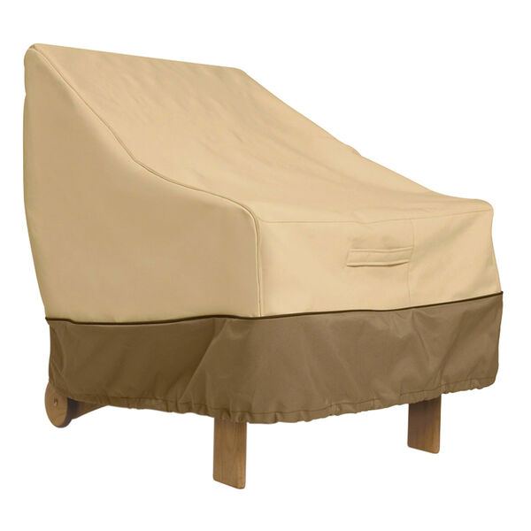 Ash Earth Toned Patio High Back Chair Cover, image 1