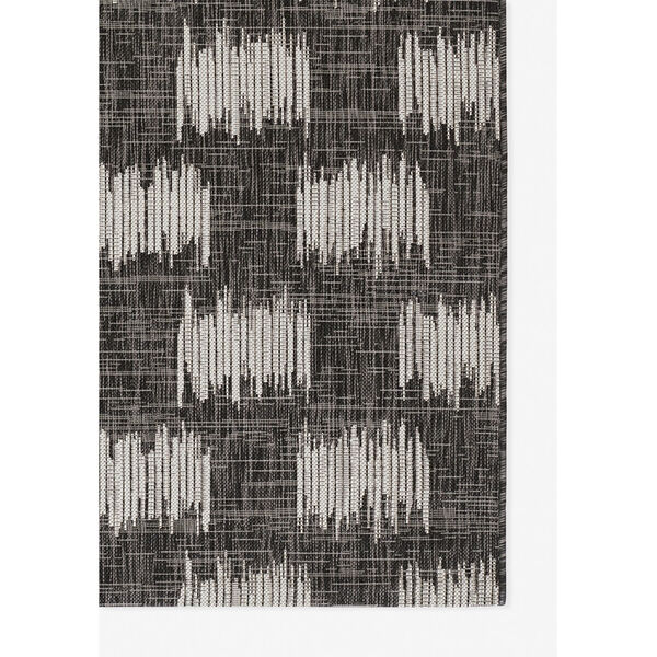 Villa Charcoal and White Indoor/Outdoor Rug, image 2