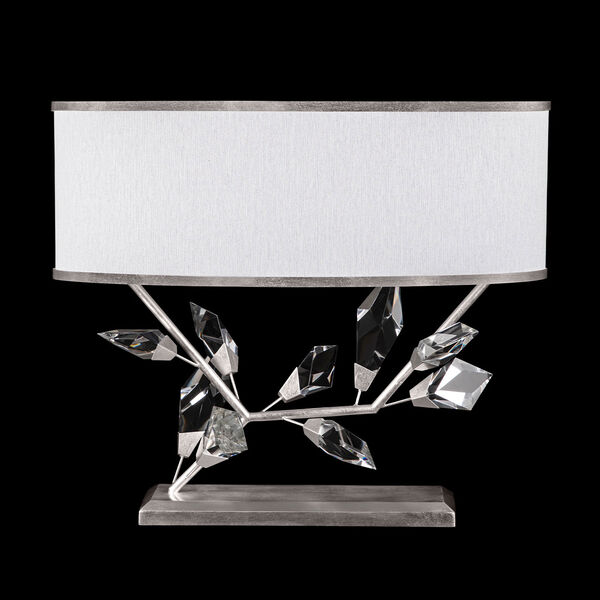 Foret Silver White Two-Light Table Lamp, image 1