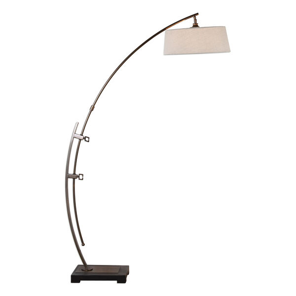 Calogero Bronze Arc Floor Lamp, image 1