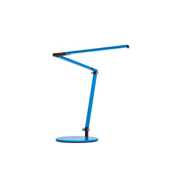 Blue LED Desk Lamp with Base -Warm Light, image 1