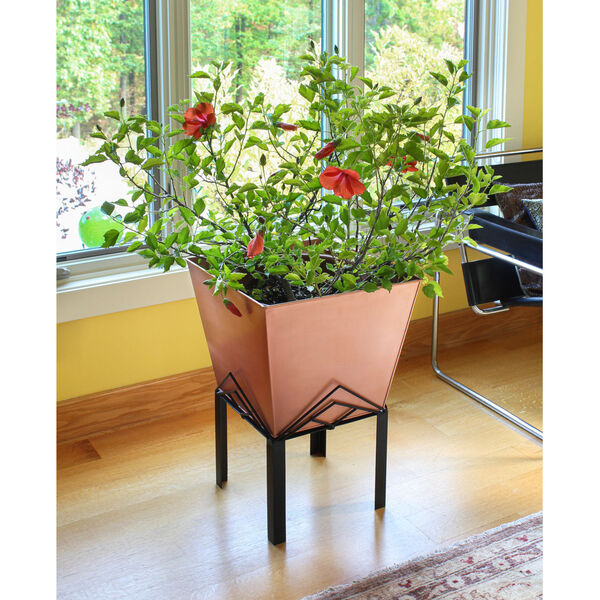 Marion II Copper Plated Planter with Flower Box, image 3