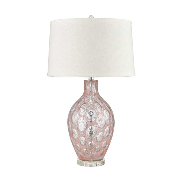 Bayside Pink Bubble Gum and Clear One-Light Table Lamp, image 3
