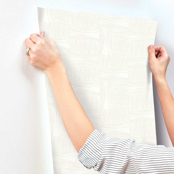 Tapestry Stitch Linen Wallpaper, image 6