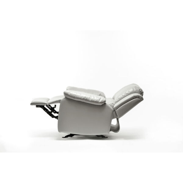 Clifton Ivory Leather Gel Recliner, image 4