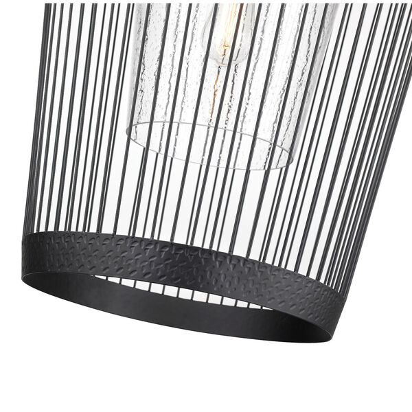 Lido Matte Black 18-Inch One-Light Outdoor Pendant, image 4
