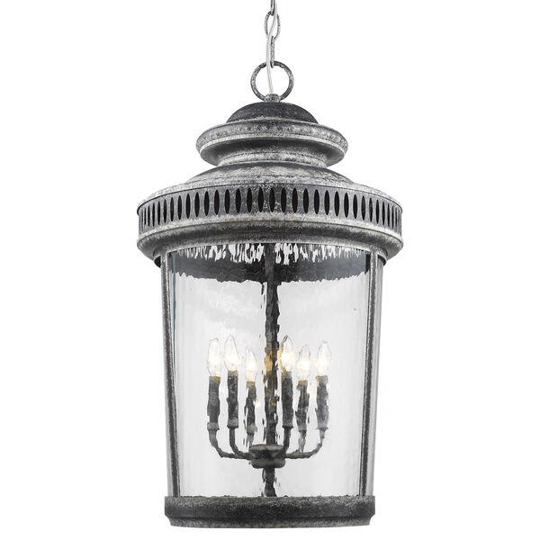 Kingston Antique Lead 22-Inch Six-Light Indoor Lantern, image 2