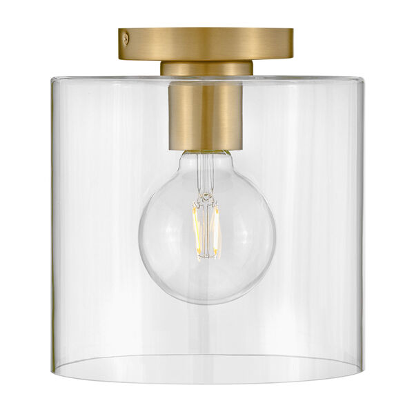 Pippa Lacquered Brass Small Flush Mount, image 4