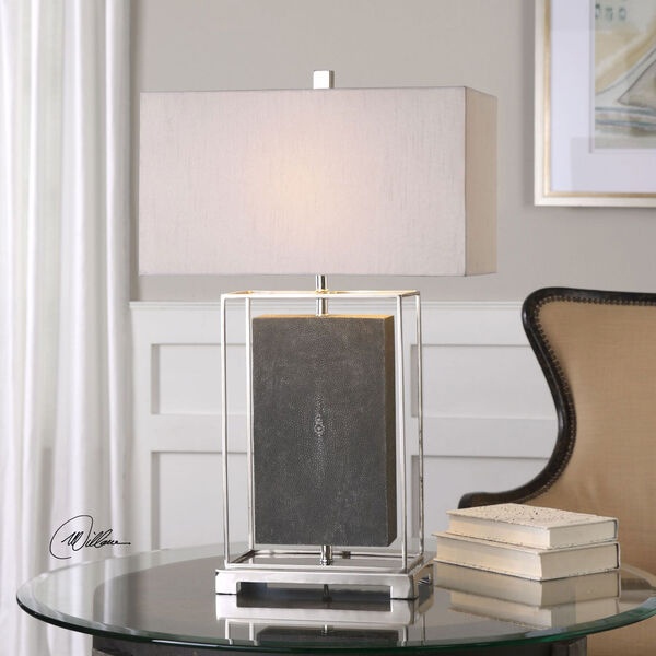 Sakana Gray Textured Table Lamp, image 2