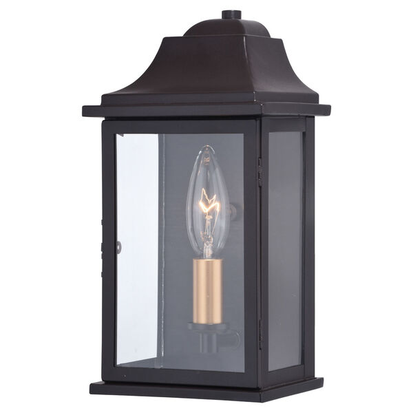 Bristol Oil Burnished Bronze and Light Gold One-Light Outdoor Wall Sconce, image 1
