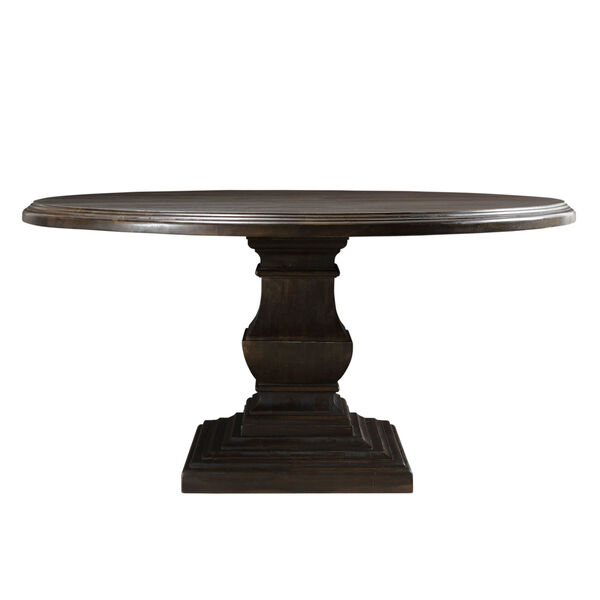World Interiors Toulon Vintage Brown 60, 60 Inch Dining Table Round