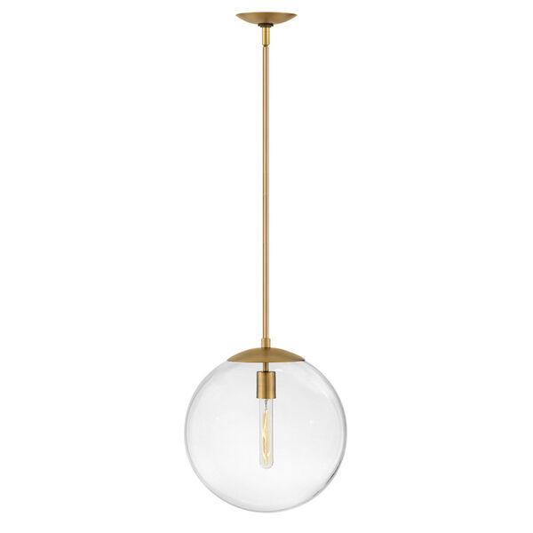 Warby Heritage Brass One-Light Pendant, image 1