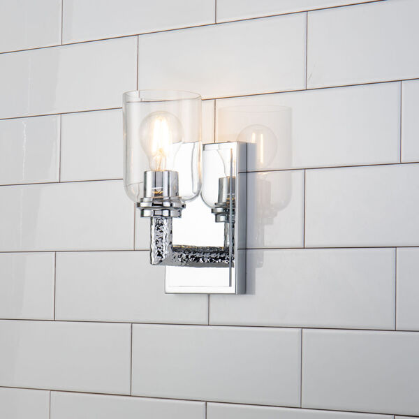 Rampart Polished Chrome One-Light Wall Sconce, image 2