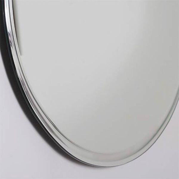 Extra-Long Oval Beveled Frame Mirror, image 3