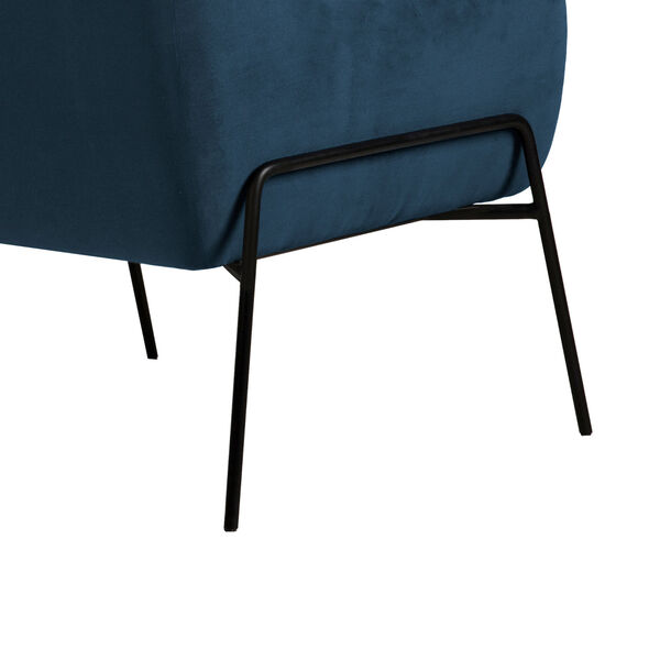 Karen Blue Black Accent Chair, image 6