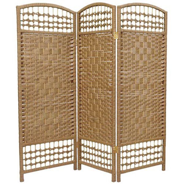 Four Ft. Tall Fiber Weave Room Divider, Width - 48 Inches, image 1